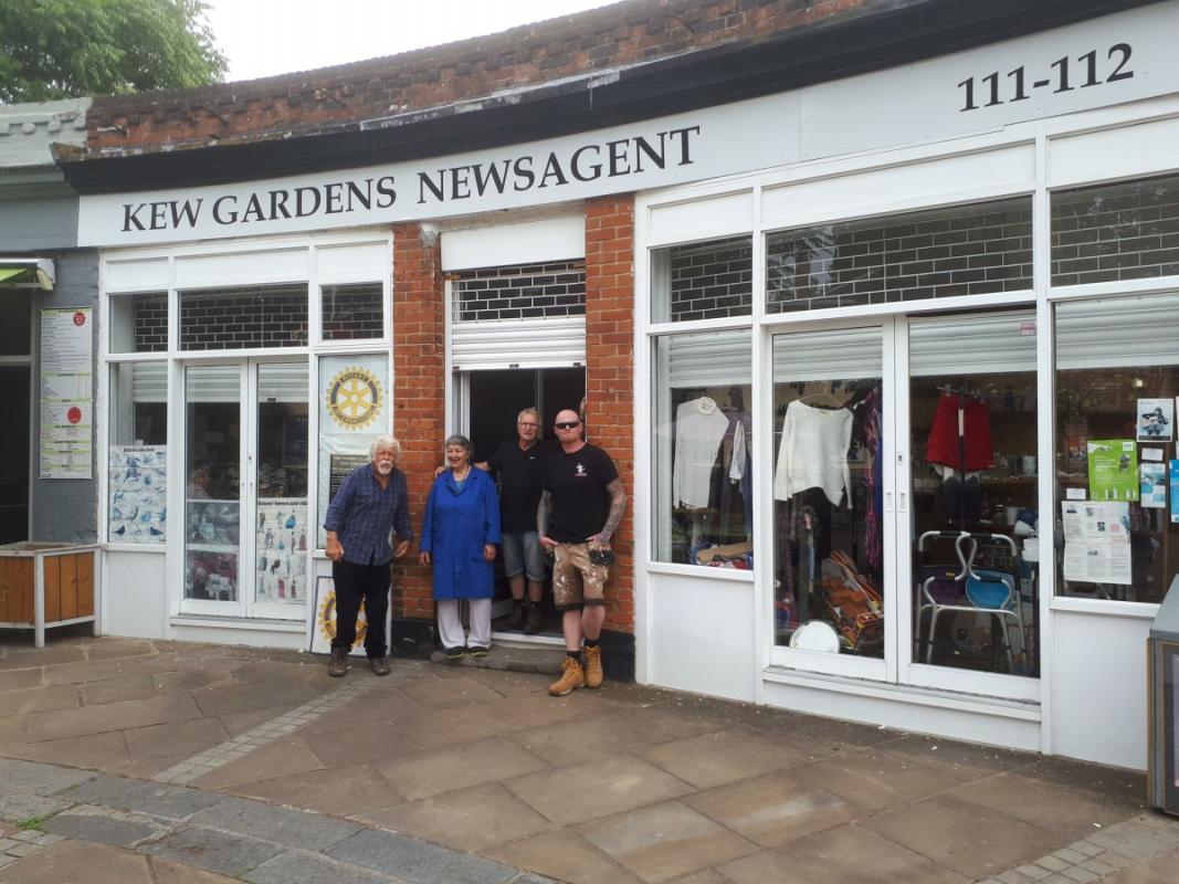 New shop fascia for Kew Gardens Newsgents Rotary Kew Gardens